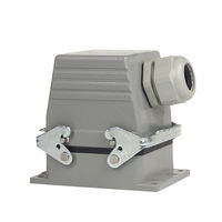 Connecteur industriel WZUMER 80 P à usage intensif HD 80 broches boîtier en aluminium rectangulaire IP65 étanche pour les applications électriques