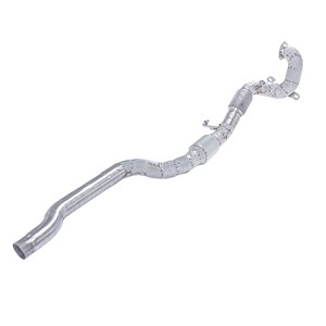 Compatible avec AUDI Q3 Sportback 45TFSI 4WD 2019-2023, tuyau avant droit en acier inoxydable sport et collecteur d'échappement sans catalyseur. - Product Image 2
