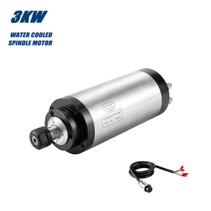 Motor de Husillo CNC Refrigerado por Agua Zhong Hua Jiang 3KW ER20 100mm 220V/380V Venta al por Mayor de Fábrica para Perforación y Grabado - Product Image 1