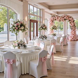 ผ้าปูโต๊ะสีทึบสำหรับโรงแรมผ้าปูโต๊ะโต๊ะกลมขนาดใหญ่สำหรับงานแต่งงานร้านอาหารห้องจัดเลี้ยง - Product Image 2