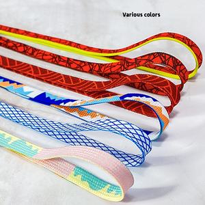 Cordones Deportivos Elásticos Estampados de Lujo al por Mayor, Cordones Planos de Poliéster para Calzado Deportivo, 8 mm de Ancho, Cinta Colorida para Tenis, para Hombre y Mujer - Product Image 4