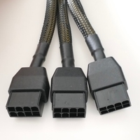 Adaptateur GUP 12VHPWR 90 ou 180 degrés, câble PCIe 5.0 avec câble PVC 16 broches vers 3x 8 broches pour cartes RTX 4090 4080