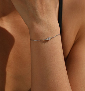 2026 Niche Luxury <b>Solid</b> S925 Sterling <b>Silver</b> Single Pearl Thin <b>Bracelet</b> For Women Minimal Elegant Adjustable Wrist Jewelry - Product Image 4