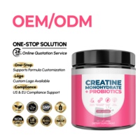Poudre de créatine monohydrate et probiotiques 2-en-1 à marque privée pour hommes et femmes : Soutien à la force musculaire et à la santé intestinale (Fabrication ODM)