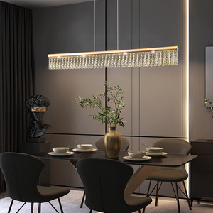 Lámpara de Araña de Cristal con Acabado Dorado, LED, Altura Ajustable, Base para Bombilla E26, Lámpara Colgante para Sala de Estar, 3500K, Blanco Cálido, Regulable, 5 Años de Garantía - Product Image 3