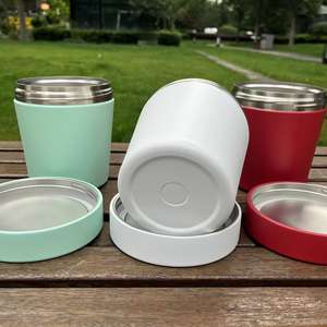 Factory Hot Sell 16oz <strong>Ice</strong> Cream Pint Storage Container Stainless Steel Double Wall Insulated Storage Dairy <strong>Guard</strong> - Product Image 6