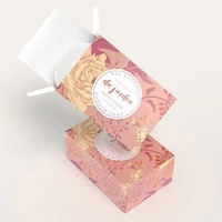 Boîtes à savon en papier personnalisées écologiques, gaufrage, matériaux recyclés, style élégant pour l'emballage de savon liquide et en barre, logo en feuille d'aluminium fait main