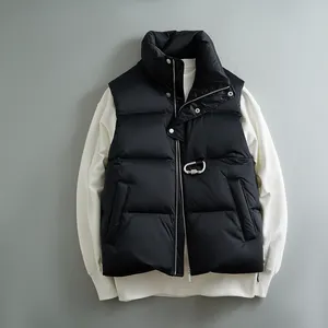 OEM Custom Design Men Latest Fashion Sleeveless Winter Mens Padded Utility Puffer Vest