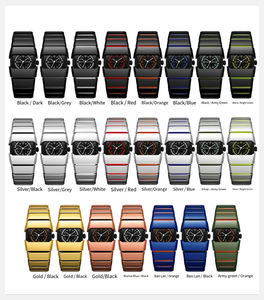 男性用クォーツ時計PK電子時計プラスチックバンドY2K NK新作メンズファッション高級リストバンド - Product Image 5