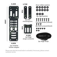 Système de verrouillage rapide SIVI, adaptateur de holster modulaire tactique en métal pour la chasse, kit de plateforme de sangle de jambe