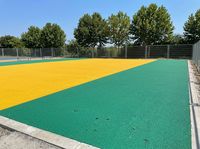 Asphalte coloré à froid pour routes paysagères, sac de 40 kg pour parcs, stabilité des couleurs