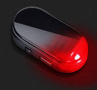 Lampe antivol solaire pour voiture, simulation de lumière d'avertissement clignotante, lampe de décoration de voiture, lampe LED pour l'intérieur de la voiture
