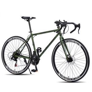 Nouveau design 700C fibre de carbone gravier vélo de course 21 vitesses prix usine Chine fourche en acier 21 vitesses engrenages frein à disque Stock disponible - Product Image 4