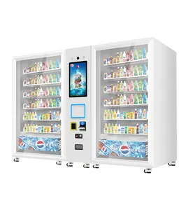 タッチスクリーンデュアルキャビネットスマートマイクロスーパーマーケット自動販売機、タッチスクリーン自動販売機、エレベーター付き