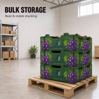 Boîte d'emballage en carton ondulé imprimée sur mesure pour l'expédition de fruits frais