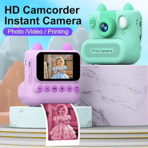 Appareil photo instantané pour enfants avec objectif rotatif à 180 degrés, vidéo HD, écran 2,4 pouces pour filles et garçons - Product Image 4