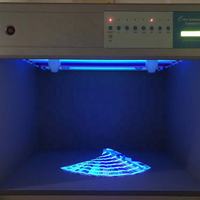 Cabina de Evaluación de Color con Fuente de Luz Estándar (D65/TL84) y Máquina de Comparación, Normas ASTM D1729/ISO3664 para Impresión Textil