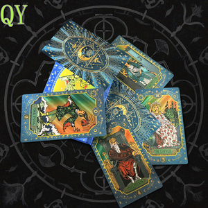 YY Cartes De Tarot Dorées Imperméables En Plastique Avec Impression Couleur Pour Divination - Product Image 6