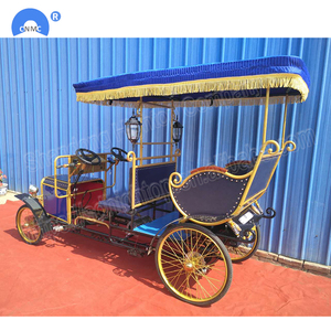 Vélo à pédales électrique à quatre roues, quadricycle Surrey, fabrication <span class=keywords><strong>artisanale</strong></span>, vente chaude - Product Image 5