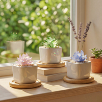 Figurine de plante succulente en verre de Murano soufflé à la main, mignonne, pour cadeau d'inauguration de maison ou décoration de bureau
