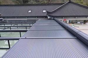 Gazebo gölgelik motorlu açık louroof çatı Pergola kitleri geri çekilebilir güneş alüminyum tente Villa üst - Product Image 2