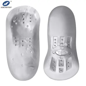 Ideastep 3/4 Hard TPU Material Custom Fit Arch Support PP Plastic Shell Magnetic Massage Insoles Shoe Insert Foot Care Insole