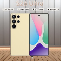 Smartphones S25 Ultra et S26 Ultra 16 Go + 1 To 5G Double SIM Téléphone Portable Caméra Arrière 108MP Deca Core Espagnol Anglais LTE CDMA