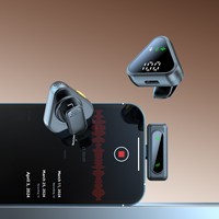 Microphone cravate sans fil triangulaire mini J18, nouveau modèle privé transfrontalier, pour la réduction du bruit, idéal pour la vidéo en direct et la radio