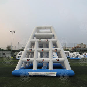 Nouveau style toboggan gonflable multi-zones grande capacité avec auvent pour l'escalade et les jeux en famille au parc - Product Image 4