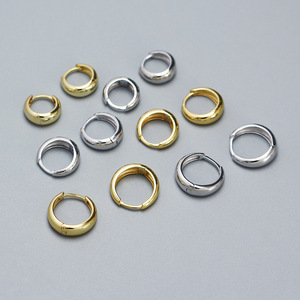 <span class=keywords><strong>Orecchini</strong></span> a Cerchio Piccoli e Spessi in <span class=keywords><strong>Argento</strong></span> Sterling 925 Minimalista per Donne - Product Image 6