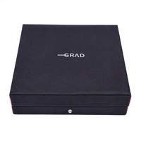 PU-Leder Schmuckbox mit Samtfutter und Metall-Druckknopf, Individuelles Logo für Halsketten- und Armbandaufbewahrung sowie Luxus-Schmuckgeschenkverpackung