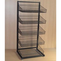 Support de panier pour fil de steak sur pied, présentoir réglable à plusieurs niveaux, solide et résistant, 1 pièce