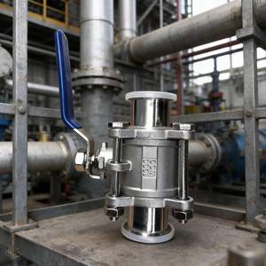 <span class=keywords><strong>2</strong></span>-teiliges 4/6-Zoll-Edelstahl 304/316 Motorisiertes Titanlegierungs-<span class=keywords><strong>3</strong></span>-Wege-Umstellventil Q81f 16TA2 Kugelhahn - Product Image 2