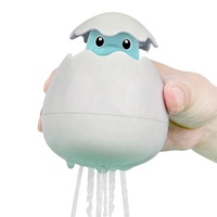 Juguetes de baño con forma de huevo flotante para niños, aspersor de agua, PULVERIZADOR DE AGUA, huevos de dinosaurio, juguetes de baño