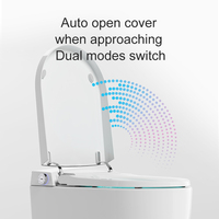 WC intelligent en céramique de petite taille, gain de place, sanitaire intelligent, WC automatique, salle de bain, WC monobloc