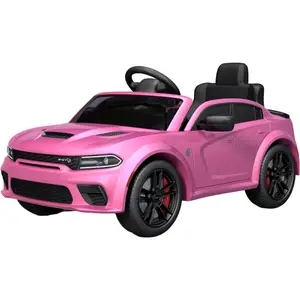 Newest Licensed Dodge 12 volt battery toy car kids electric car with remote control ride on car for kids to drive