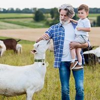 Oumu collari ovini di pecora di capra regolabili con campane in ottone Anti-smarrito S/M/L di dimensioni 1 anno di garanzia Baby caprino fornisce accessori nuovi