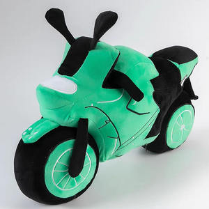 Cojín de Peluche <span class=keywords><strong>con</strong></span> Forma de Motocicleta Verde al por Mayor, Cojín de Peluche para Cama, Sofá, Decoración del Hogar, Peluche Suave de Dibujos Animados <span class=keywords><strong>con</strong></span> Forma de Motocicleta - Product Image 3
