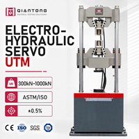 Machine d'essai de traction hydraulique professionnelle à cylindre inférieur 300 kN, testeur de matériaux servo-contrôlé 30T