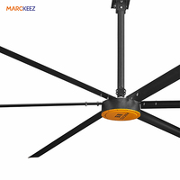 Kipas HVLS Besar Marckeez, Desain Sirkulasi Udara Kuat Kecepatan Rendah, Tujuan Ganda Musim Panas Musim Dingin