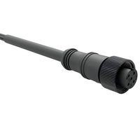 Rangkaian Kabel Konektor Bundar Tahan Air IP67, Kabel Harness Colokan Jantan & Betina 2/3/4/5 Pin untuk Penerangan LED Luar Ruangan
