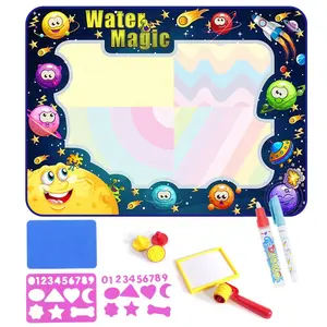 Big Size New Educational Aqua Magic Mat Funny Water Drawing Mat Set Recycle Water Doodle Mat For Kids