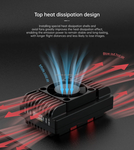   Trasmettitore Video Avenger <span class=keywords><strong>3</strong></span>-6S 5.8G VTX 8W per Droni UAV, 48CH PIT 0.6W 1.6W 5W 8W Regolabile, IRC Drone Brother Hobby - Product Image 4