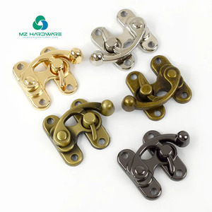 New Chinese Style Box Metal Fecho Bloqueio Para Caixa De Madeira Horn Lock Buckles Handbag Lock Hasp Fecho Liga Twist Turn - Product Image 1