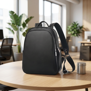 Women Casual <b>Leather</b> <b>Backpack</b> <b>Large</b> Capacity Daily Travel Rucksack With Multiple Pockets - Product Image 3