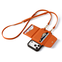 Étui portefeuille de luxe en cuir véritable avec porte-cartes magnétique pour iPhone 17 18 Pro Max – Vente en gros