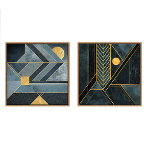 Quadro Moderno Astratto su Tela di Alta Qualità, Dipinto Decorativo con Cornice per Arredamento Murale, Prodotto in Cina - Product Image 1