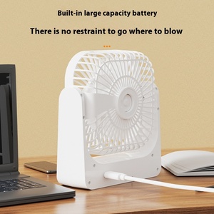 Iwin 7 Inch Thông Minh Máy Tính Để Bàn Người Hâm Mộ AC DC Năng Lượng Mặt Trời Bảng Điều Chỉnh Sạc 360 Có Thể Điều Chỉnh Góc Kỹ Thuật Số Điều Khiển Mini Quạt Nhựa - Product Image 3