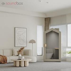 Cabine de bureau acoustique pour téléphone et réunion, mini-cabine de bureau en forme de maison, pour une personne, intérieur - Product Image 1