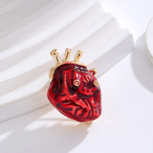 Großhandel medizinische Ausrüstung Souvenirs Doktor Brosche Cartoon menschliche Orgel Brust Blume Doktor Krankens ch wester Herz Brosche Legierung Pin - Product Image 4